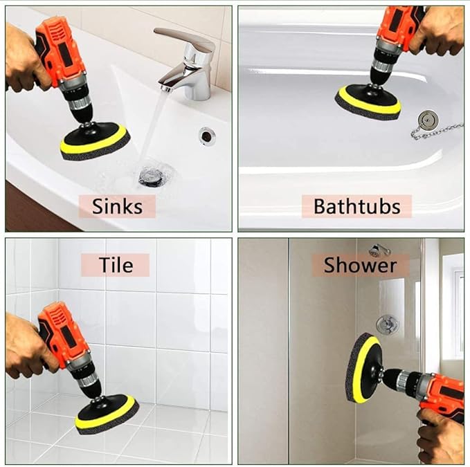 Utoolmart 7 Inch Scrubber Scouring Pads 1200 Grits Drill Scuffing Disc Hoop and Loop Surface Conditioning Disc Gray 6Pcs