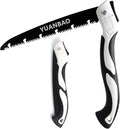 10 Inch Folding Saw, Pruning Hand Saw for Wood Cutting, Garden Pruner with SK5 Curved Blade, Triple- Cut Razor Teeth, Foldable Handsaw for Tree Trimming, Camping, Gardening and Carpentry