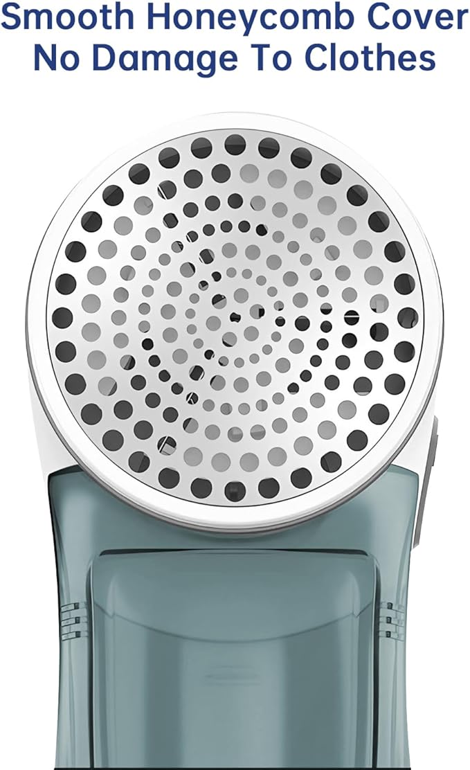 Fabric Shaver, Electric Lint Remover for Clothes, Lint Shaver for Clothing, Sweater Shaver with 2 Replaceable Stainless Steel Blades, Effectively Remove Couch Pills, Lint, Fuzz -Battery Operated