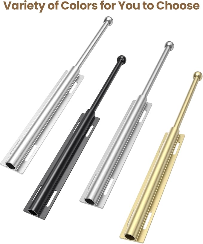 Supforce 16.5" Valet Rod for Closet Pull Out, Retractable Slide Out Valet Rod Closet Organization, Aluminum Valet Clothing Hanger Rods Perfect for Suits, Dresses & Freshly Pressed Clothes, White