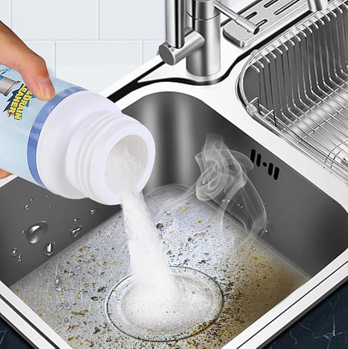 2026 Upgraded Sink Drain Cleaner, Multi-functional Sink and Drain Cleaner Powder Cleaning, Drains Foam Cleaner, Powerful Pipe Dredging Agent for Home Kitchen Toilet (5Pcs)