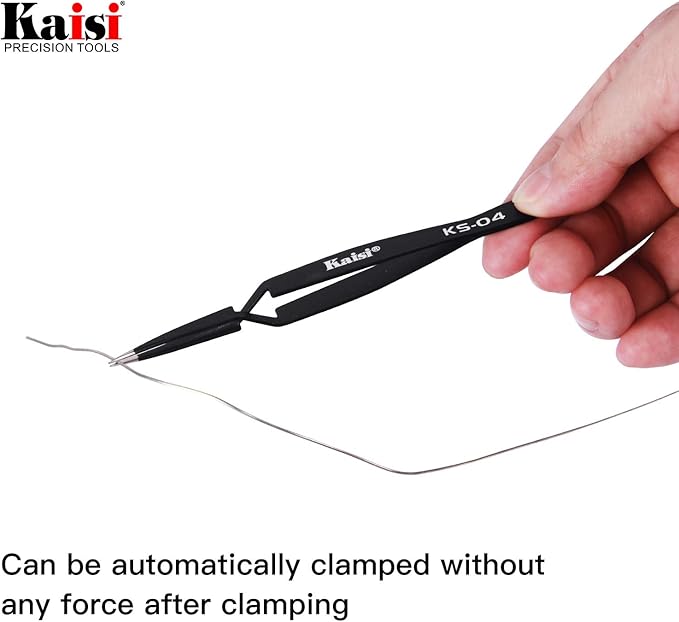 Kaisi 13 PCS Precision Tweezers Set Anti-Static ESD Tweezers Kit with 13 Precision Non-Magnetic Stainless Steel Tweezers With tweezers storage bag