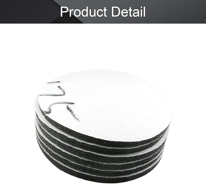 Utoolmart 7 Inch Scrubber Scouring Pads 1000 Grits Drill Scuffing Disc Hoop and Loop Surface Conditioning Disc Replacement Scrub Pads Gray 6Pcs