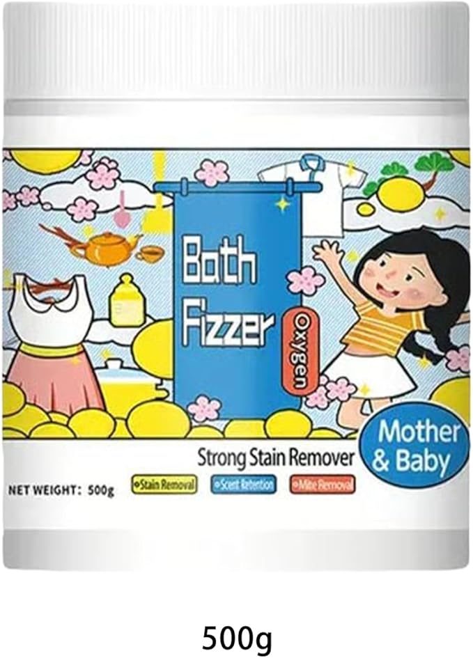 Carpet Cleaner Powder - 500g Powerful Hyper Concentrated Remover, Deep Wash Stain Solution, Household Daily Fabric Remedy, Laundry Booster, Necessary Supply for Home Bathroom Nursery Office