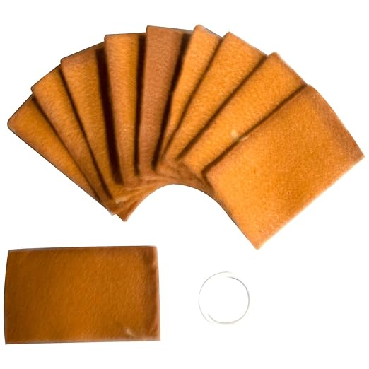 Walter 54B027 High Conductivity Standard Cleaning Pads - (Pack of 10) 2-19/64 in. X 1-13/32 in. Foldable, Double Sided Scouring Pads. Welding Pads