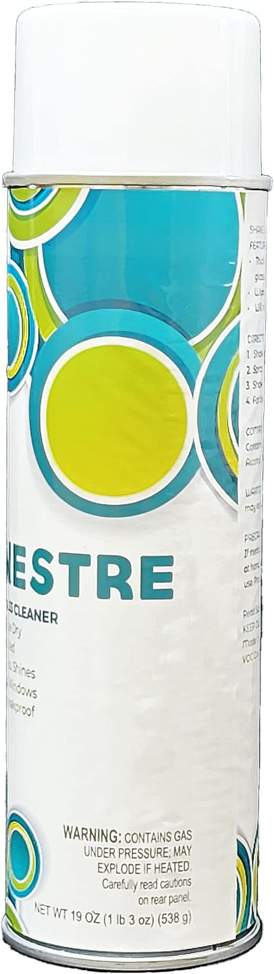 Fenestre Premium Glass Cleaner, Foaming, Aerosol, 3 pack (19 oz)