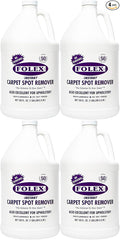 FOLEX 128 oz Instant Carpet Spot Remover Carpet Cleaner Gallon Refill - Removes Pet Accidents, Grease, Red Wine and More - 4 Pack