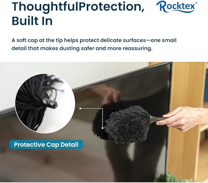 Anti-Static Dusting Brush – Safe for Electronics, Screens, Car Interior & Collectibles – Soft, Non-Scratch, Washable & Reusable