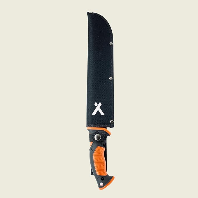 Bear Grylls Survival Machete With Saw - Tactical Machette for Camping, Hunting, Gardening, Chopping, Sawing, Bushcraft - Black