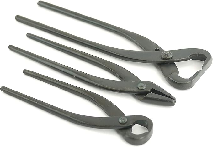 BambooMN Bonsai 3 Piece Set, Trunk Splitter, Jin Pliers, and Root Cutter, Bonsai Trimming, Beginner Friendly - 1 Set