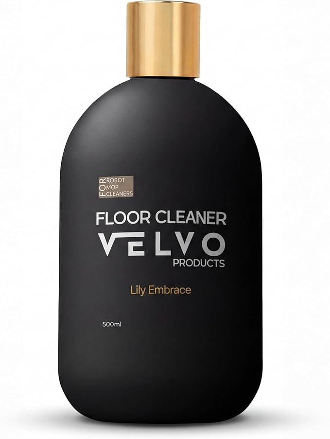 Velvo Floor Cleaning Solution for Robot Mops – Compatible with Roborock, Dreame, Roomba – Low Foam 1:300 Concentrate, Streak-Free, Multi-Surface Cleaner for Hardwood & Tile, 500ml (Lily Embrace)