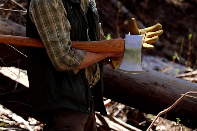 1844 Helko Werk Germany Classic Forester - 3.5 lb Felling Axe - Made in Germany Multi-Purpose Cutting and Felling Axe for Felling Trees, Splitting Wood - Head 3.5 lbs, Handle 31 in.(Forester) #10495