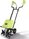 12 Inch Small Electric Corded Garden Tiller Cultivator 15 AMP Power Rototiller for Gardening with Adjustable Wheels