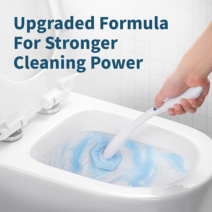Compatible with Clorox Toilet Wand – Disposable Toilet Brush Head Refills (32 Count), Wand Not Included