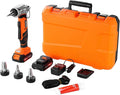 VEVOR Cordless Tube Expander, 20V Max Electric Tubing Expansion Tool for 1/2", 3/4", 1" PEX-A Pipes, 22000RPM Pipe Expander with 3 Expanding Head, 2pcs 2AH Battery, Fast Charger & Carrying Case