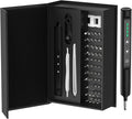 Mini Electric Screwdriver Set, 56 in 1 Cordless & Rechargeable Precision Kit with 52 S2 Magnetic Bits for Electronics, Phone, Laptop, Glasses, PC Repair