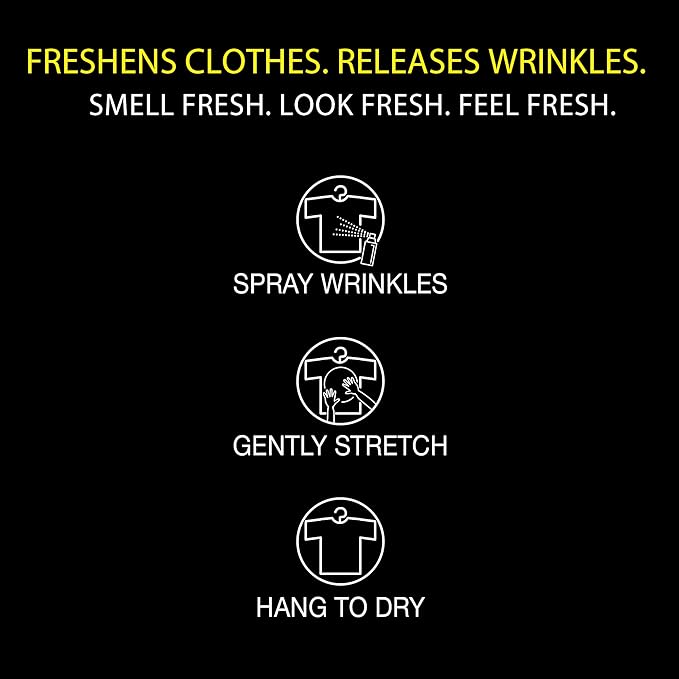 Wrinkle Releaser, Helps Relax Wrinkles, Bare Naked Scent, Premium Collection, 3 Fl Oz Travel Size, Odor Neutralizer, Fabric Conditioner, Anti-static Spray
