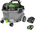 EGO Power+ Shop Vacuum Wet Dry, Car Vac, Portable Cordless Cleaner, 9 Gallon 110 CFM, Includes 56V 5.0Ah Battery and Charger - WDV0904