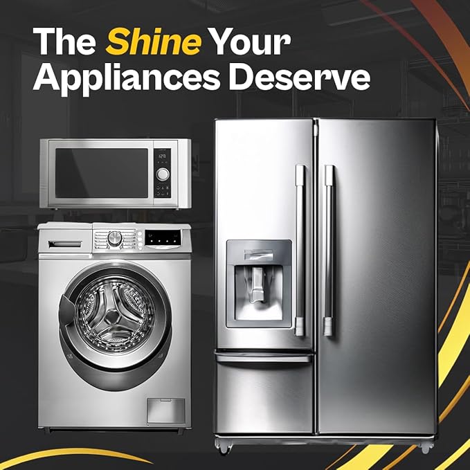 FLITZ Stainless Steel & Chrome Clean - 32oz Bottle, USA-Made Stainless Steel Cleaner Spray for Appliances - Grill, Fridge, Sink Stain Remover - Also Works on Aluminum Surfaces (1 Pack)
