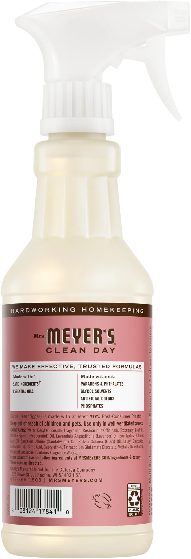 MRS. MEYER'S CLEAN DAY Multi-Surface Everyday Cleaner, Rosemary Scent, 16 Ounce Bottle, Pack of 3
