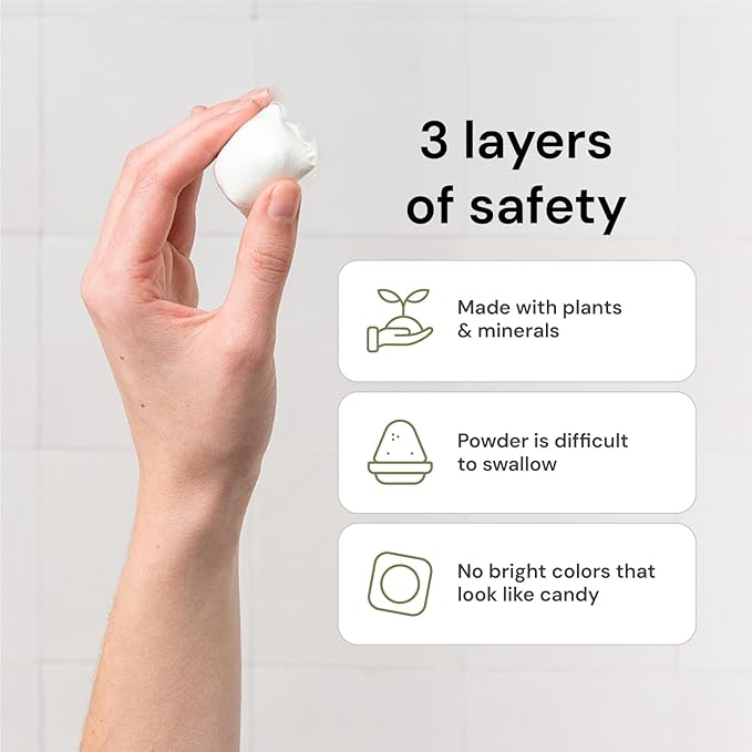 Grab Green Automatic Dishwashing Detergent Pods, 24 Count, Thyme Fig Leaf Scent, Plant and Mineral Based, Superior Cleaning, Powerful Grease Removal, Brilliant Shine