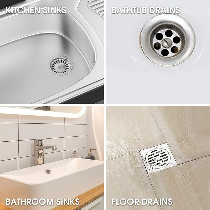 Bio-Flow Drain Strips - 48 Strips | Drain Cleaner & Odor Remover Drain Sticks