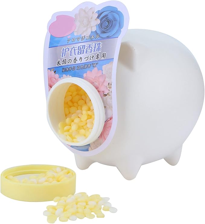 Plant Scented Laundry Fragrance Beads, 200g In-Wash Scent Booster with Softening Effect, Yellow, for Washing Machine, All Fabrics Including Infant Clothing