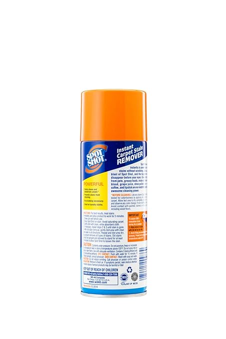 Spot Shot Instant Carpet Stain Remover, Aerosol, 14 OZ