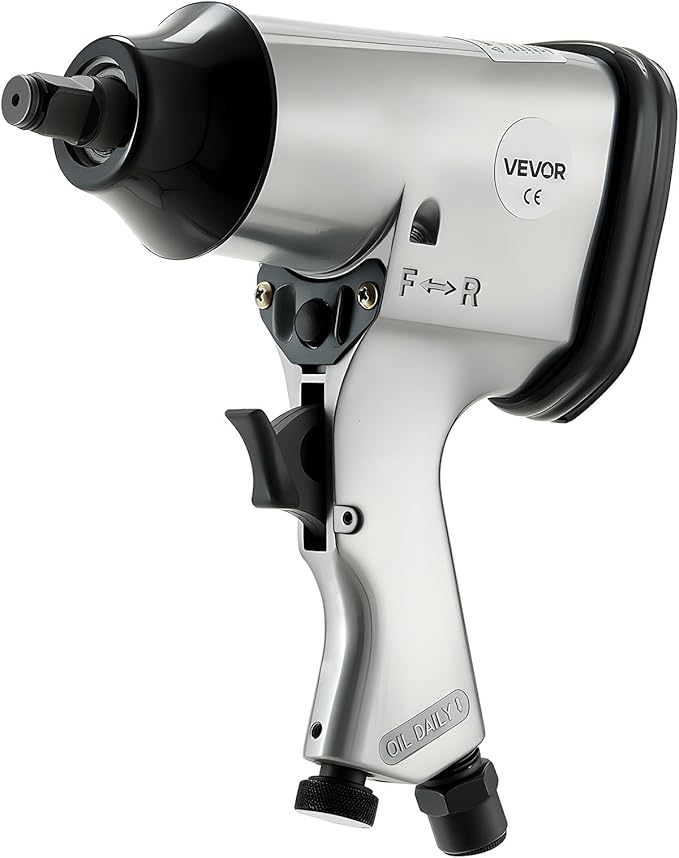 VEVOR 71 Pieces Pro Air Tool and Accessories Kit - 1/2" Air Impact Wrench, 3/8" Ratchet Wrench, 1/2" Die Grinder, 4500BPM Hammer, Blow Gun for Auto Repair, Home DIY Project - Storage Case Included