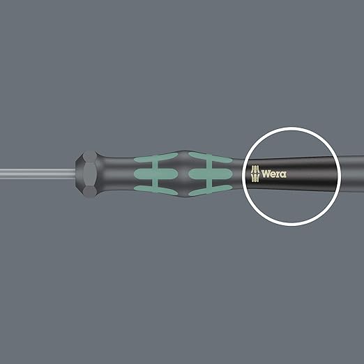 Wera 2035/6 Kraftform MicroSlotted/Phillips Electronics Screwdriver Set and Rack, 6-Piece