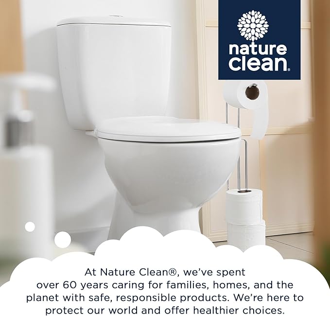 Nature Clean Natural Toilet Bowl Cleaners Strips 6 x 45 count, Plastic-Free Packaging, Refresh Toilets & Bathroom. No Splash
