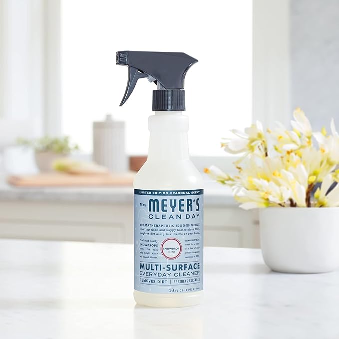 Mrs. MEYER'S CLEAN DAY Variety, 1 Multi-Surface Cleaner, 16 OZ, 1 Multi-Surface Cleaner, 16 OZ, 1 CT (Snow Drop + Peppermint)