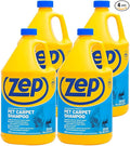 Zep Premium Pet Carpet Shampoo - 1 Gallon (Case of 4) ZUPPC128 - Concentrated Pro Formula Removes Tough Pet Stains and Odors