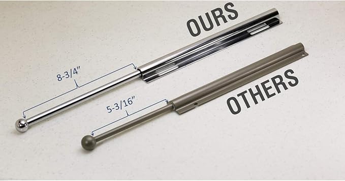 12" Valet Rod Standard for Closet Polished Brass PB Metal