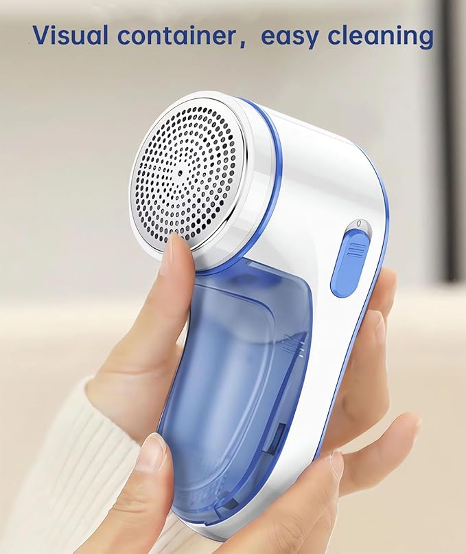 Fabric Shaver, Electric Lint Remover, Lint Shaver for Clothing & Furniture, Sweater Shaver & Pilling Remover, Depiller Effectively Remove Pills, Lint, Fuzz from Couch - Battery Operated