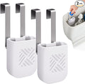 moonoom 2Pcs Toilet Tank Cleaning Tablet Holder,3.7'' x 2.9'' x 0.7'' Toilet Tank Bleach Tablet Bracket, Hanging Toilets Bowl Cleaner Carrier for Preventing Dissolved Residue From Polluting Water Tank