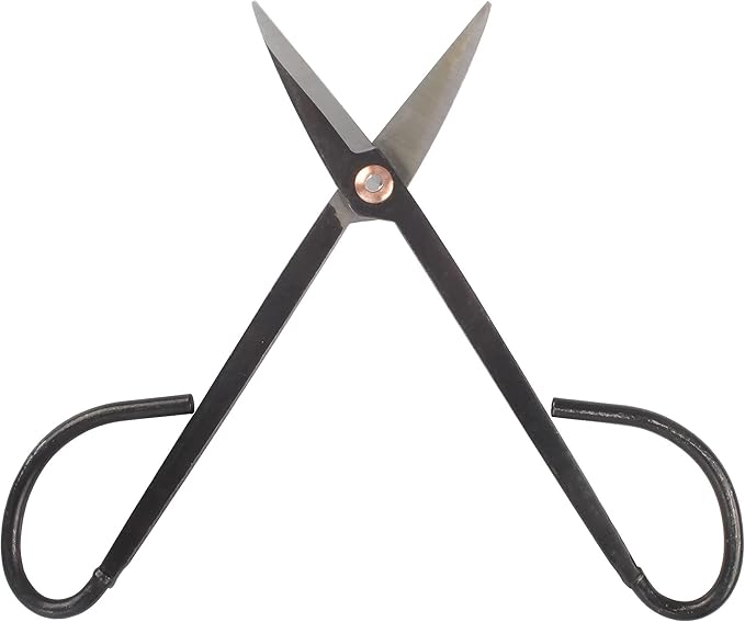 BambooMN 7.2" Black Bonsai Trimming Shear - 1 Piece