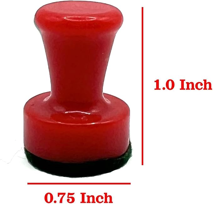 THE MAGIC CLEANER - The Magnetic Glass Cleaner for All Glass Devices, Water Pipes, Glass Pipes, and Unique Glasses - Reusable Scrubber Pads - Safe on Glass! - Resin Remover! (Red)
