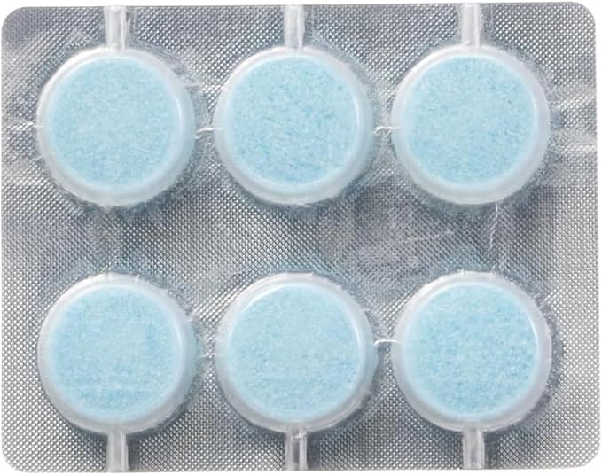 COMPAC HOME Plink Sink Drain Cleaner and Deodorizer, Air Fresheners for Garbage Disposal, Lemon Scented, Home Accessory Cleaning Products for Kitchen and Clogged Drain, 6 Count (Pack of 2), 12 Tablets