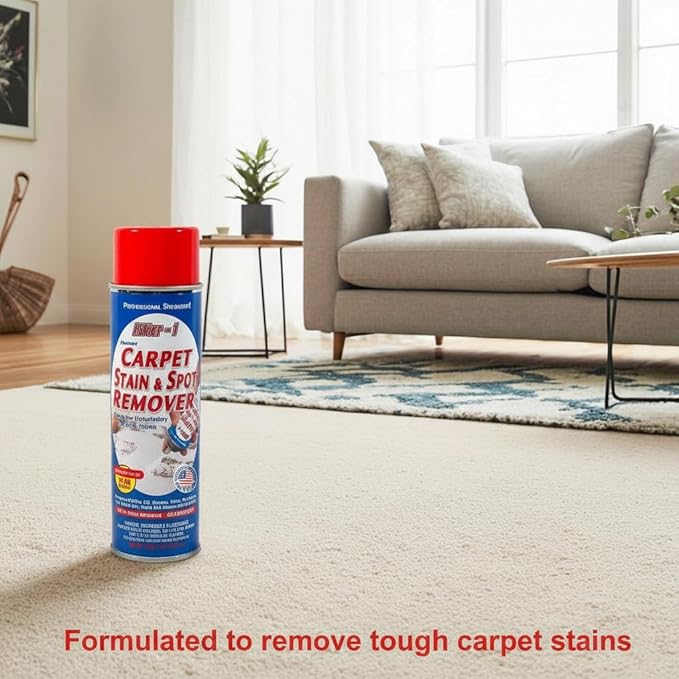 Carpet Spot Remover, Stain and Red wine Remover and Spot Treatment for Oil, Grease, Urine, Cleaning Performance for Rugs, Upholstery, Fabrics Pack of 6