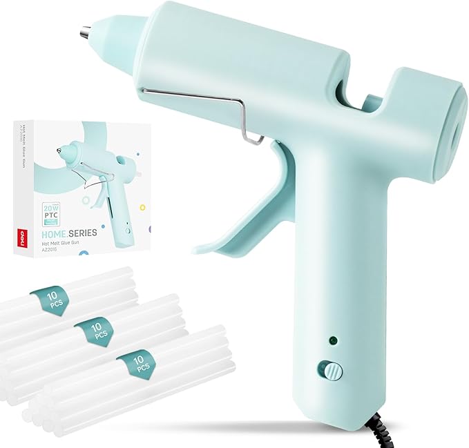 Hot Glue Gun, Mini Hot Glue Gun Kit with 30 Glue Sticks, Consistent Flow, Fast Heating& Ergonomic Design for School Arts& Crafts, DIY Projects and Home Repairs& Decoration