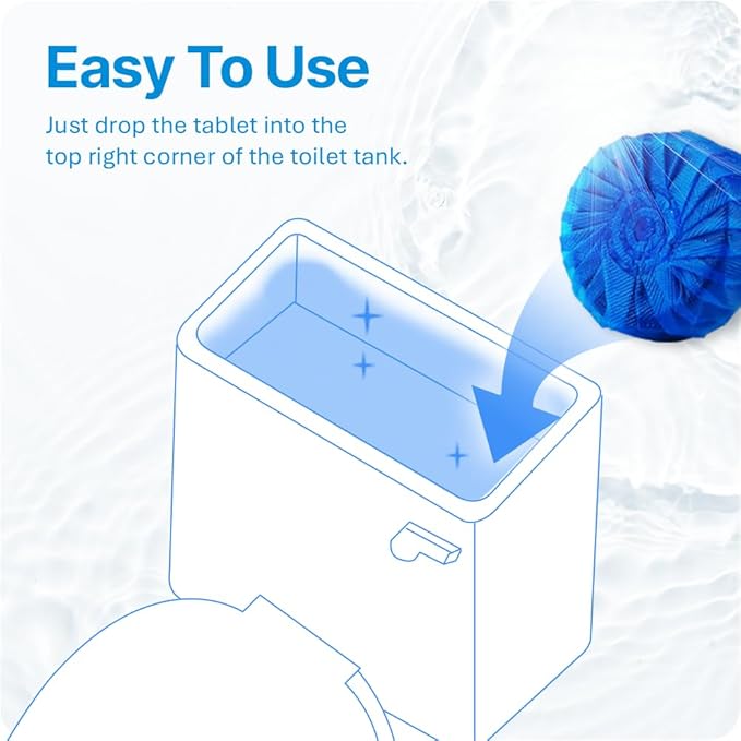 Disposable Toilet Bowl Cleaners(300 Tablets) Odor Eliminator, Fresh Scent, Multipurpose Residential and commercial Toilet Cleaners 2-3 week Lasting Toilet Bowl Cleaner