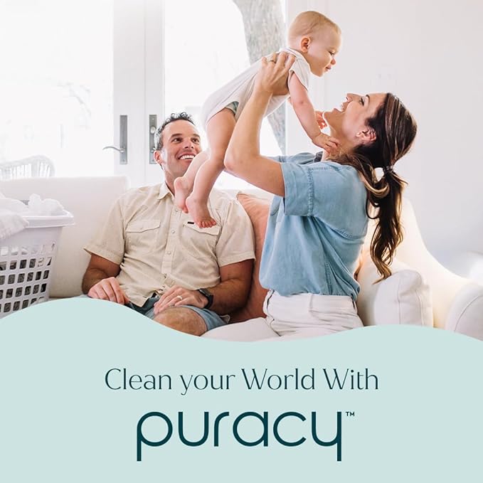 Puracy Multi-Surface Cleaner Concentrate - Plant-Powered All Purpose Cleaner - Surface Cleaner Solution As Seen on TikTok (Organic Lemongrass, 16 fl oz, 1 Pack)