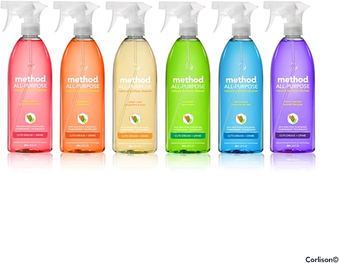 Method All Purpose Natural Surface Cleaning Spray - 28 Fl Oz - Clementine (Pack of 2)