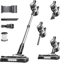 Cordless Vacuum Cleaner, 35Kpa Vacuum Cleaner for Home, 45Mins Stick Vacuum with LED Display, Anti-Tangle & Wall Mount Charging, 6 in 1 Lightweight Vacuum for Hard Floors, Carpet, Pet Hair (black)