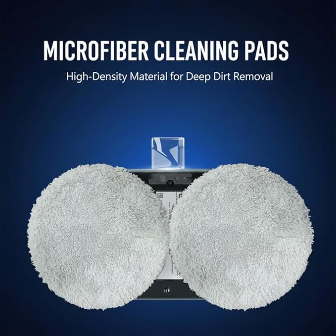 Automatic Window Cleaning Robot: Window Cleaner Robot Inside/Outside with 2800Pa Suction, Edge Detection & Anti-Drop Protection - Remote Control for Glass Mirror Washing