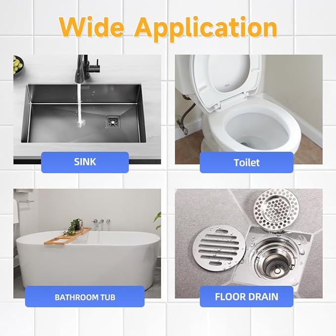 Sink Drain Cleaner, 2025 New Multi-functional Sink and Drain Cleaner Powder Cleaning, Drains Cleaner Foam Cleaner, Powerful Pipe Dredging Agent for Home Kitchen Toilet (1Pc)