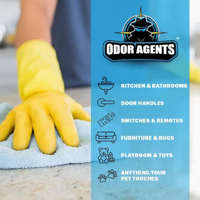 Multi-Purpose Odor Eliminator - Terminates Air & Surface Odors in Pet Areas, Bathrooms, Kitchens, Carpet, Shoes, Gyms, Sporting Equipment & More, 2023 Launch Date