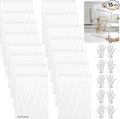 15 Pack Large Clear Zip Bags Reclosable Zip Plastic Lock Poly Bags 13.4 x 9.5 Inch - Thick Heavy Duty Clear with Lock Seal Zipper for Storage, Organization, Travel & Kitchen(9.5" X 13.4")