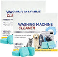 Washing Machine Cleaner Tablets 24 Pack, 2026 Upgraded Washer Cleaner Tablets for HE Top Front Load Washer, Removes Pet Hair, Odors, Suitable for Pet Owners (24 Pack)
